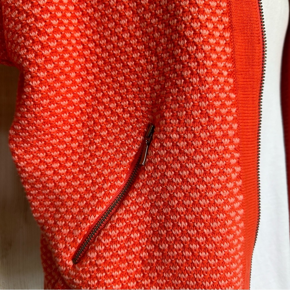 CAbi XS Orange Zip Up Business Casual Blazer Office Work - Picture 5 of 6